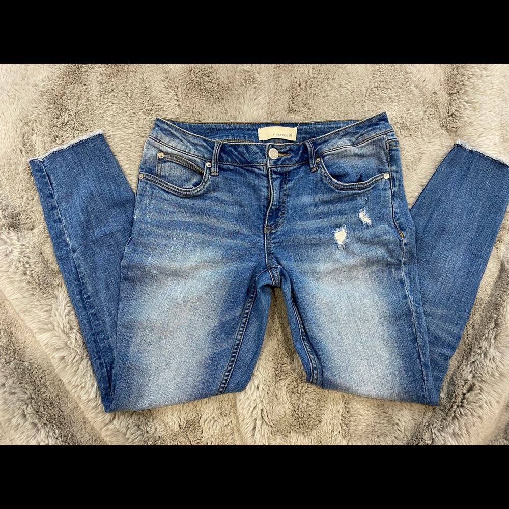 Maurices cropped skinny jeans